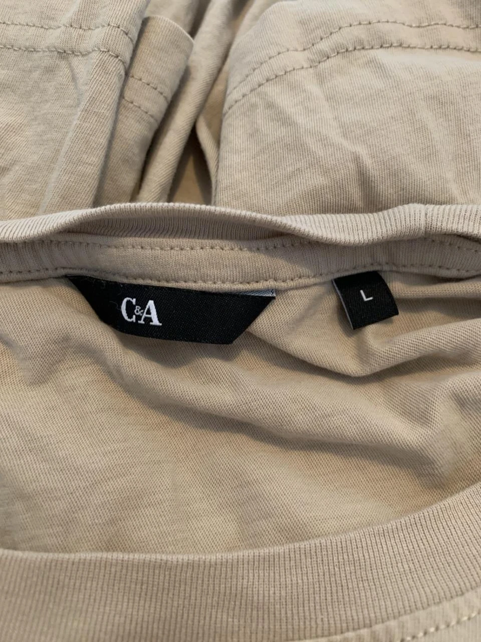 Beige T-shirt van de C&A. Maat L. – photo 3